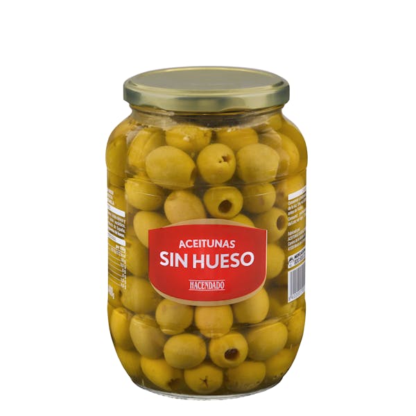 Aceitunas manzanilla Hacendado sin hueso mercadona