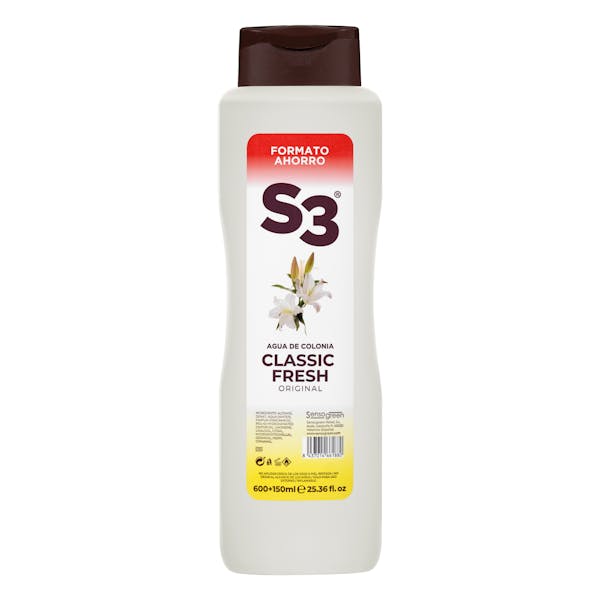Agua de colonia S3 Classic fresh mercadona