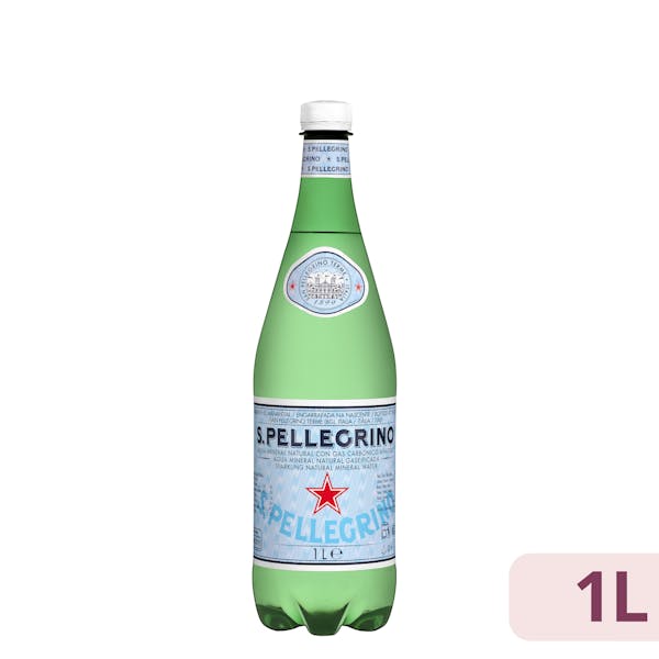 Agua mineral con gas grande San Pellegrino mercadona
