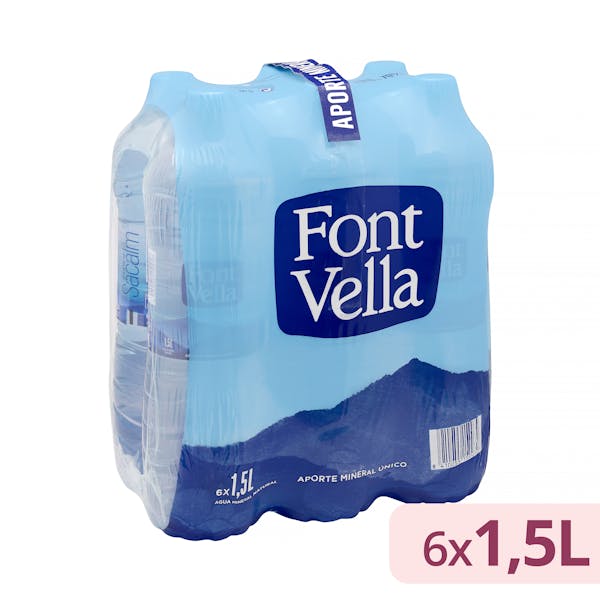 Agua mineral grande Font Vella mercadona