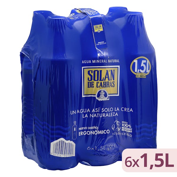 Agua mineral grande Solán de Cabras mercadona