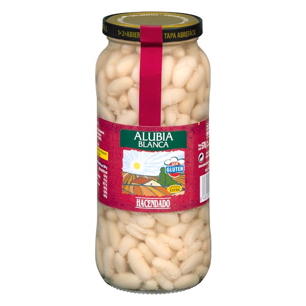 Alubia cocida blanca Hacendado mercadona