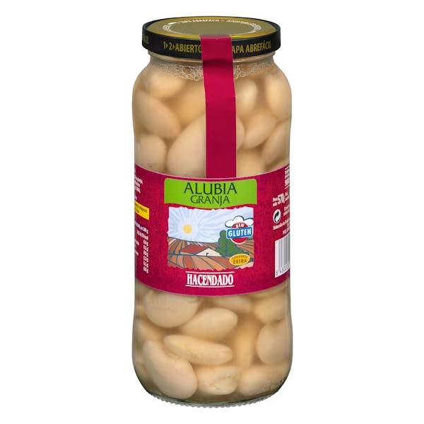 Alubia cocida granja Hacendado mercadona