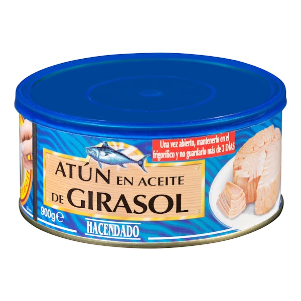 Atún en aceite de girasol Hacendado mercadona