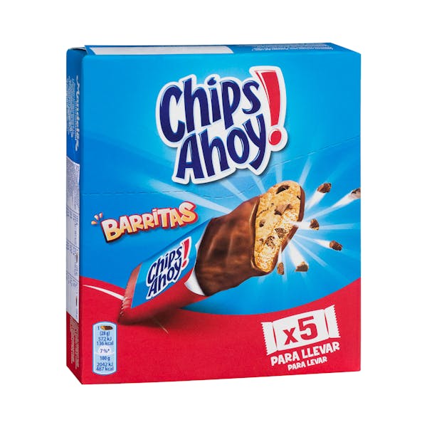 Barritas de galleta bañadas en chocolate con leche Chips Ahoy mercadona