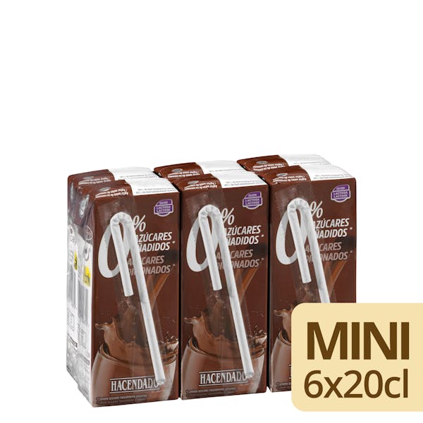 Batido de chocolate Hacendado 0% sin azúcares añadidos mercadona