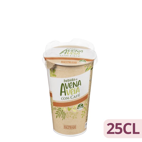 Bebida de avena con café Hacendado mercadona