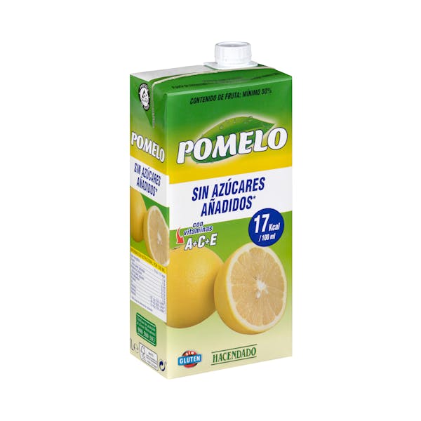 Bebida de pomelo Hacendado sin azúcares añadidos mercadona