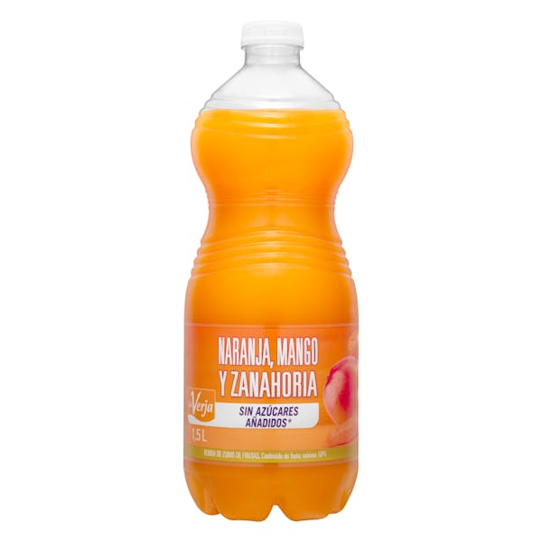 Bebida de zumo de naranja, mango y zanahoria La Verja sin azúcares añadidos mercadona