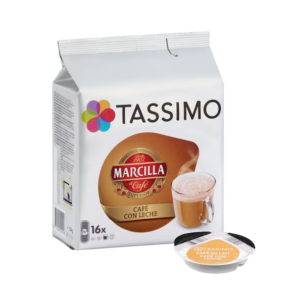 Café con leche en cápsula Tassimo mercadona