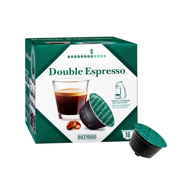 Café en cápsula doble espresso Hacendado mercadona