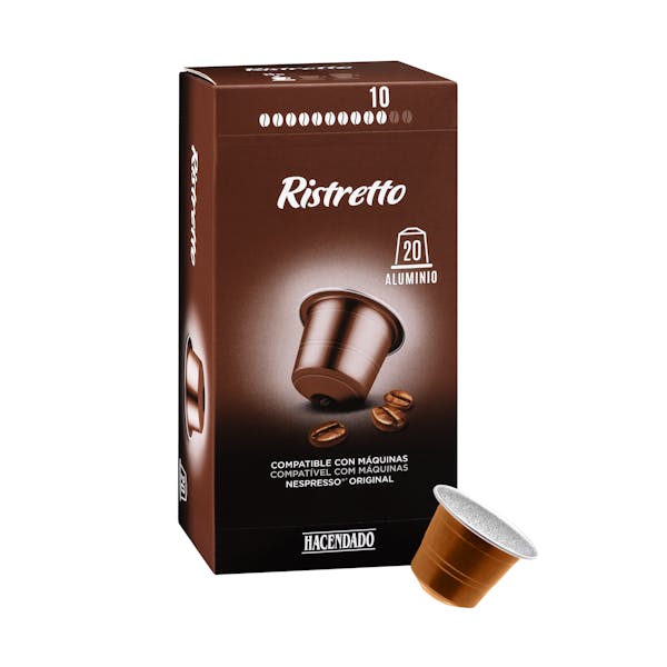 Café en cápsula ristretto Hacendado mercadona