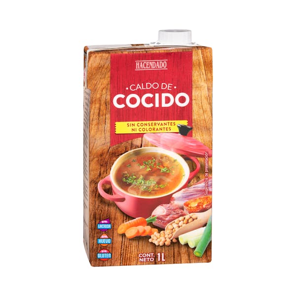 Caldo de cocido Hacendado mercadona