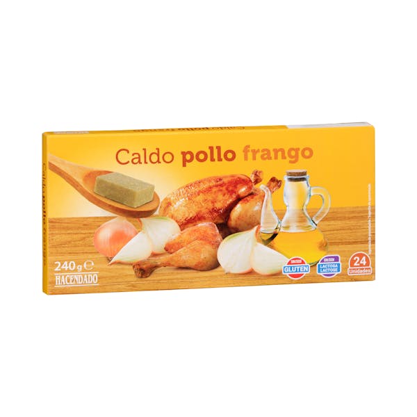 Caldo de pollo Hacendado en pastillas mercadona