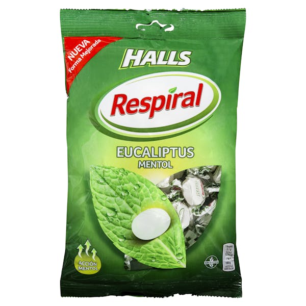Caramelos eucaliptus mentol Respiral Halls mercadona