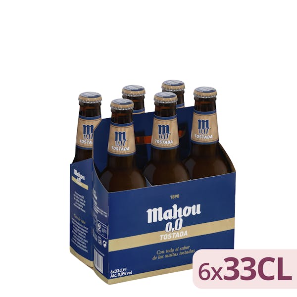 Cerveza 0,0% sin alcohol tostada Mahou mercadona