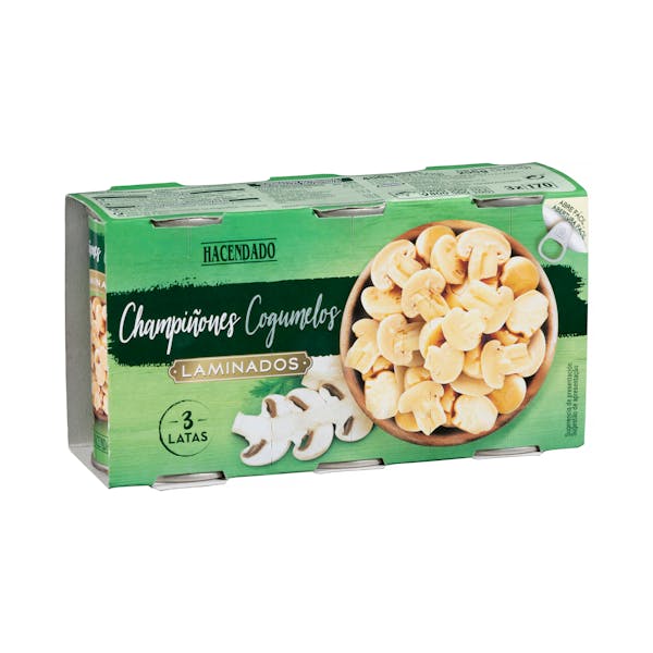 Champiñón laminado Hacendado mercadona