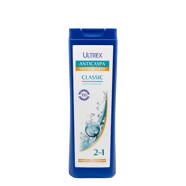 Champú y acondicionador anticaspa Classic 2 en 1 Ultrex todo tipo de cabello mercadona