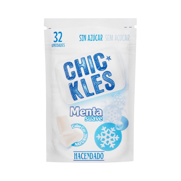 Chicles menta suave gragea Hacendado mercadona