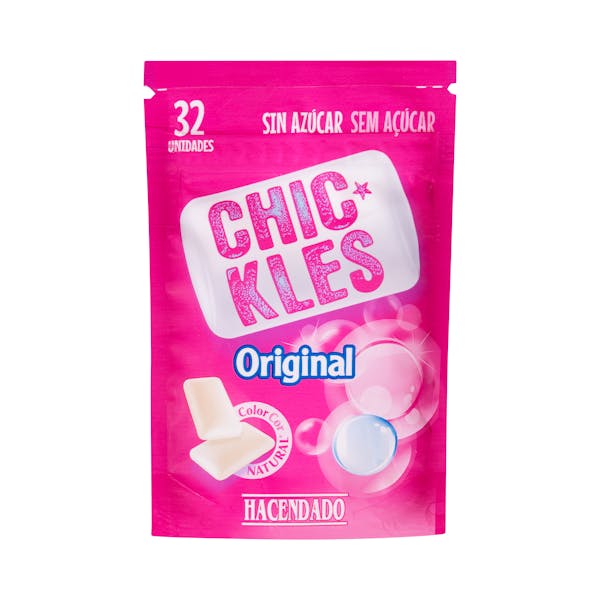 Chicles original sabor frutas gragea Hacendado mercadona