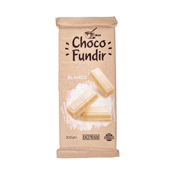 Chocolate blanco fundir Hacendado mercadona