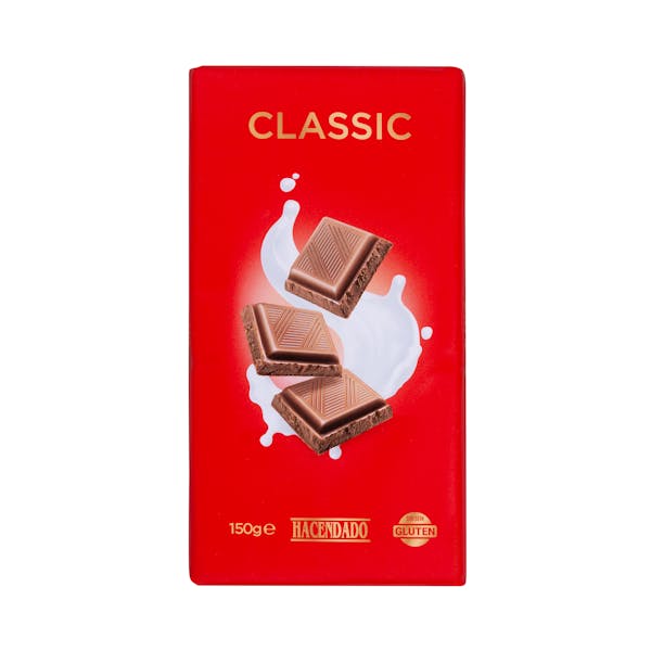 Chocolate con leche classic Hacendado mercadona
