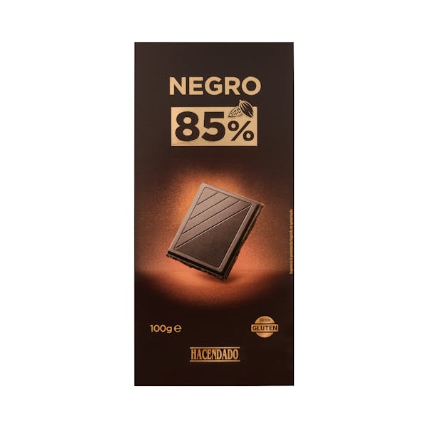 Chocolate negro 85% cacao Hacendado mercadona