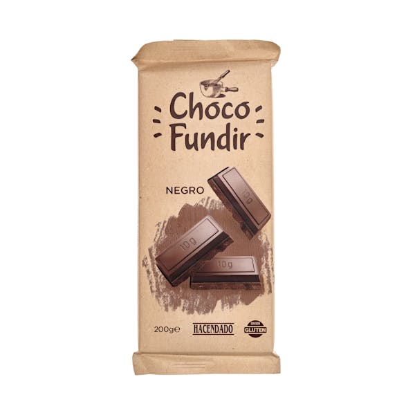 Chocolate negro fundir Hacendado mercadona