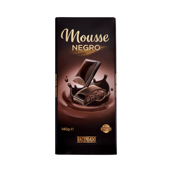 Chocolate negro relleno de mousse Hacendado mercadona