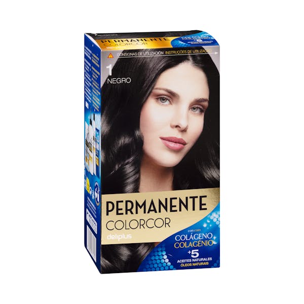 Coloración permanente 1 negro Deliplus mercadona