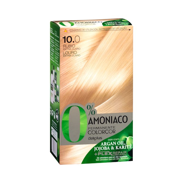 Coloración permanente 10.0 rubio extra claro Deliplus 0% amoníaco mercadona