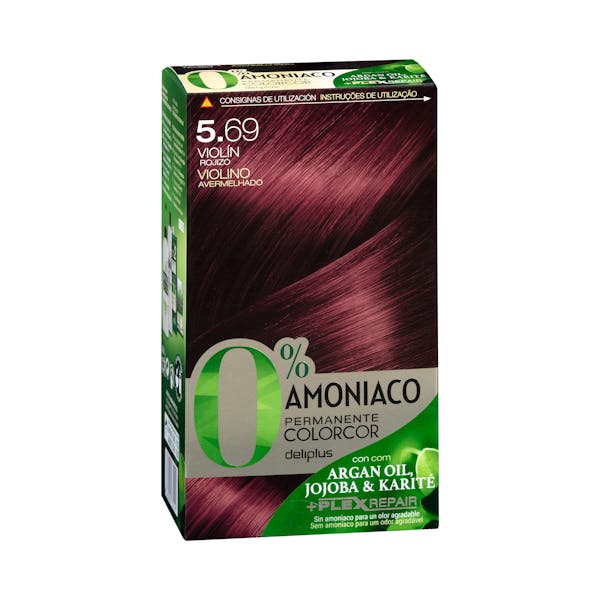 Coloración permanente 5.69 violín Deliplus 0% amoníaco mercadona