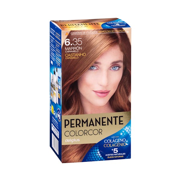Coloración permanente 6.35 marrón caramelo Deliplus mercadona