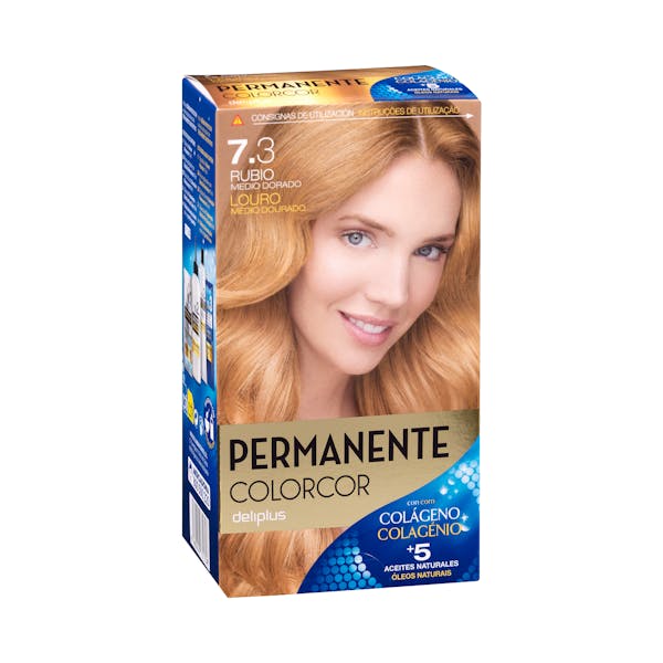 Coloración permanente 7.3 rubio medio dorado Deliplus mercadona