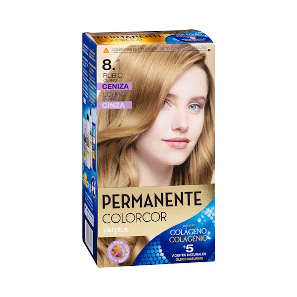Coloración permanente 8.1 rubio claro ceniza Deliplus mercadona
