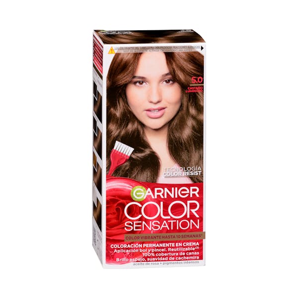 Coloración permanente Garnier 5.0 castaño luminoso mercadona