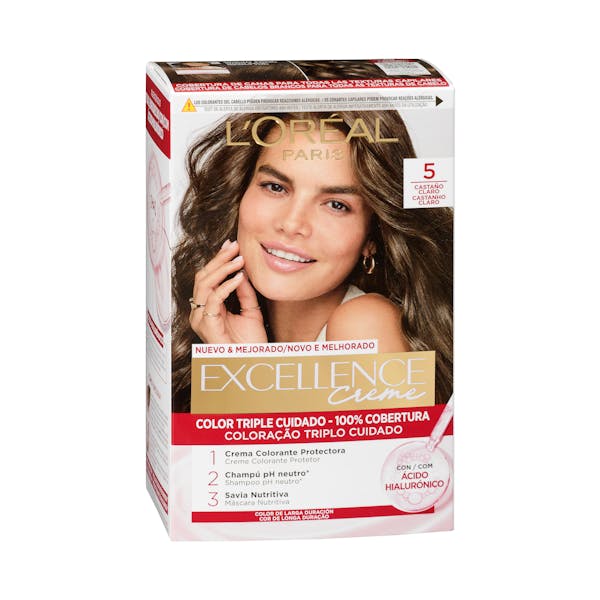 Coloración permanente L'Oréal 5 castaño claro mercadona