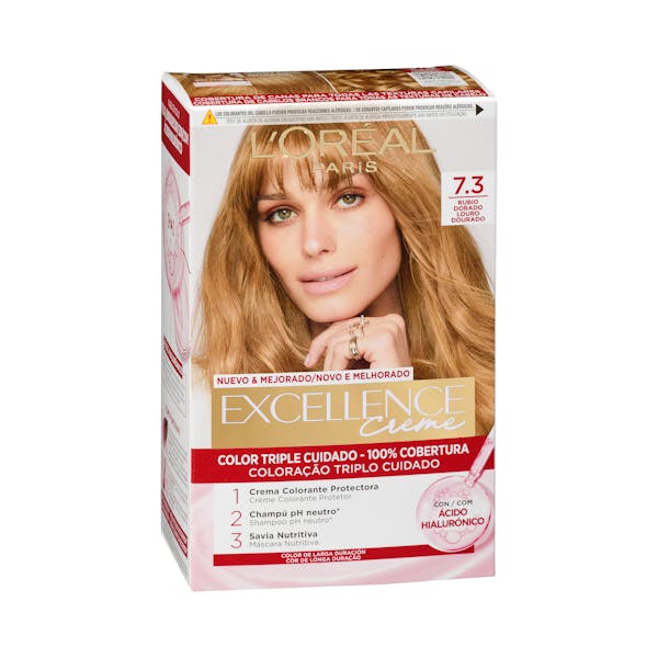 Coloración permanente L'Oréal 7.3 rubio dorado mercadona