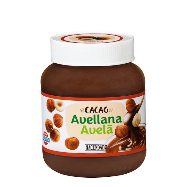 Crema de avellanas y cacao Hacendado mercadona