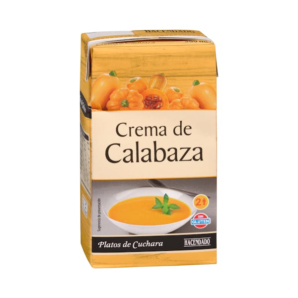 Crema de calabaza Hacendado mercadona