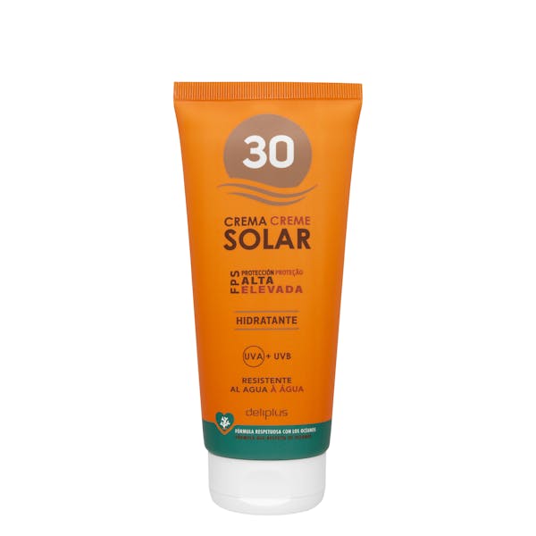 Crema protección solar Deliplus FPS 30 mercadona
