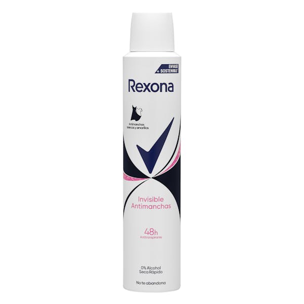 Desodorante invisible black + white Rexona antimanchas mercadona