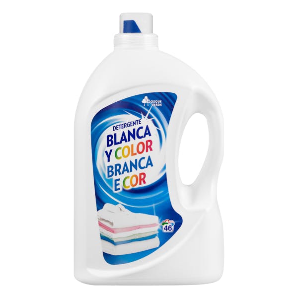 Detergente ropa Blanca y de Color Bosque Verde líquido concentrado mercadona