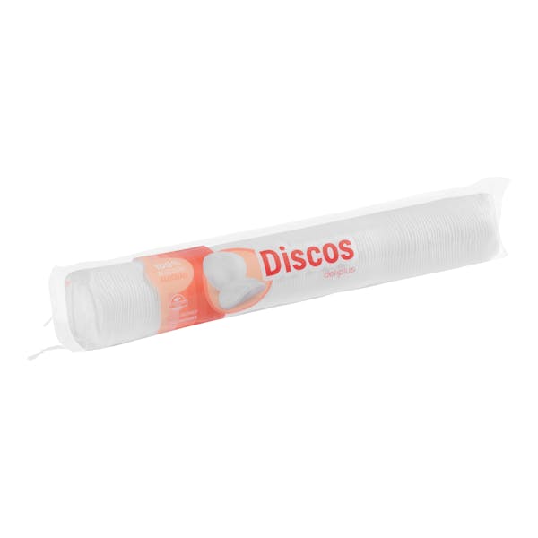 Discos desmaquillantes Deliplus redondos algodón 100% mercadona