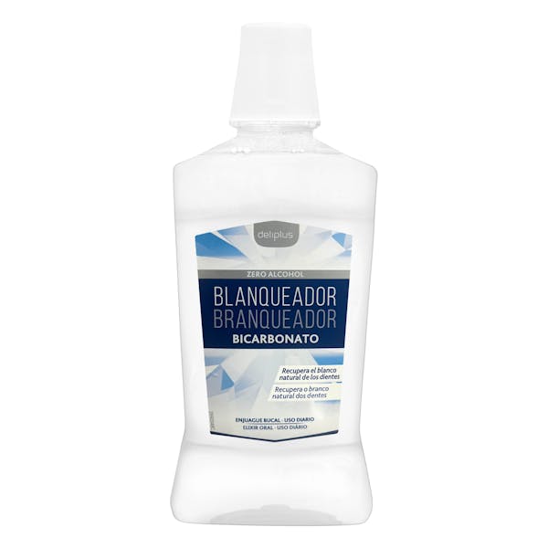 Enjuague bucal Blanqueador Bicarbonato Deliplus zero alcohol mercadona
