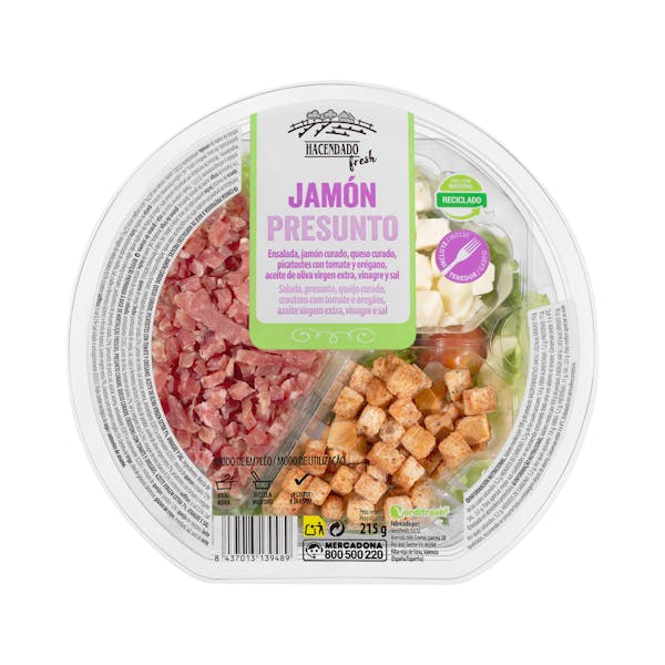 Ensalada jamón mercadona
