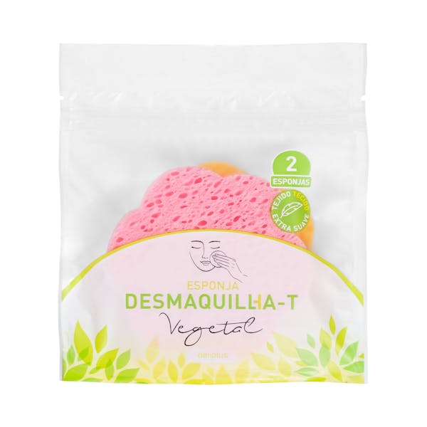 Esponja facial desmaquillante Deliplus vegetal mercadona