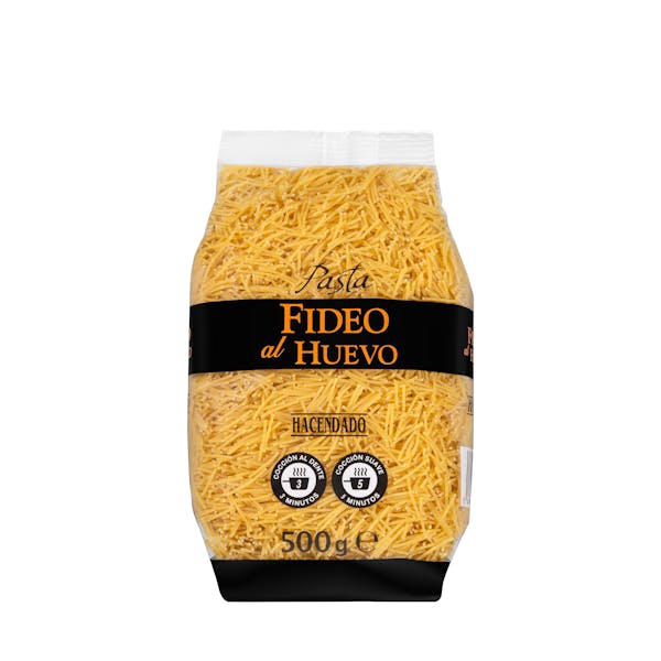 Fideo al huevo Hacendado mercadona