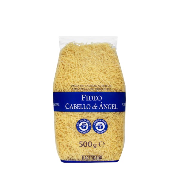 Fideo cabello de ángel Hacendado mercadona