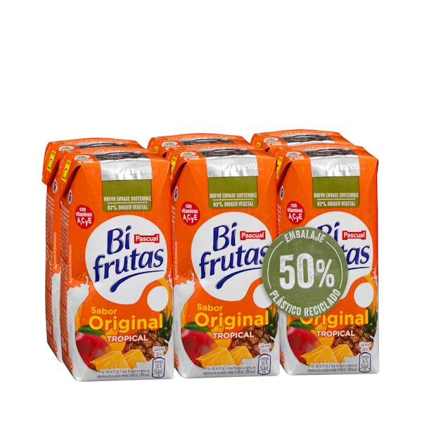 Fruta + leche tropical Bifrutas mercadona